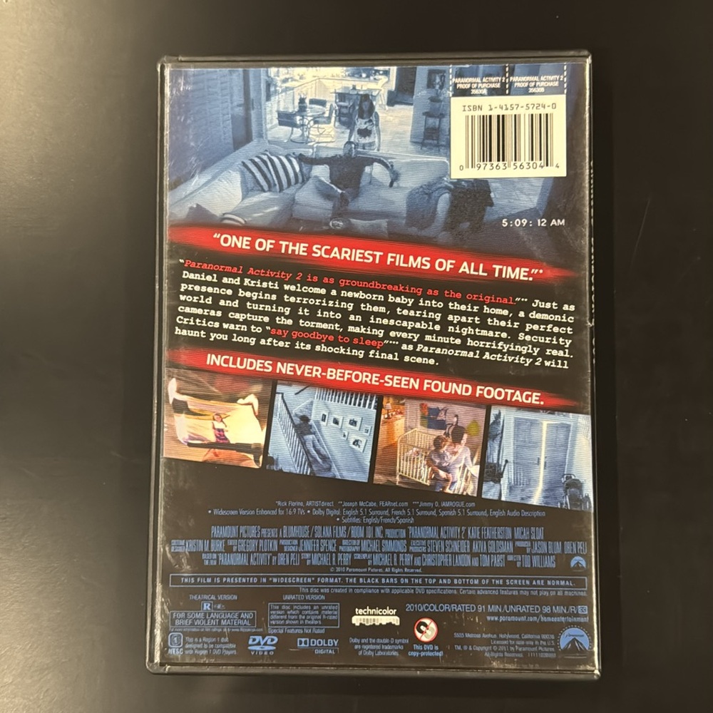 Paranormal Activity 2 - DVD - Picture 2 of 4